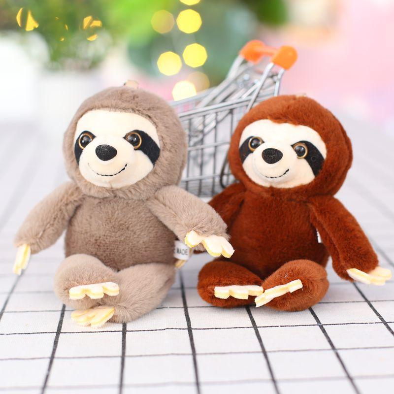 Подвеска Плюшевая Кукла Ленивец с Длинными Лапами Пара Подвеска на Рюкзак Брелок Кукла Милая Мини-Кукла