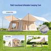 12 sqm Inflatable Camping Tent for 6-10 People - No-Setup, Rainproof, Thickened Portable Shelter