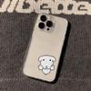 Корейский Инс Милый щенок кошка прозрачный чехол для телефона для iPhone 17 17E 16E 15 Pro Max 12 14 11 16 13 Защитный корпус Coque Cover