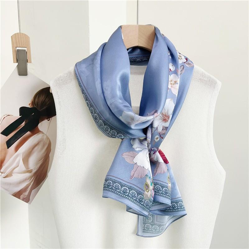 Hangzhou Silk Scarf Women 100% Mulberry Shawl Gift Mom Elderly