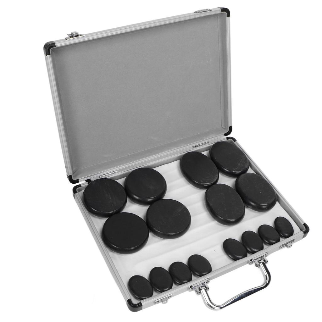 16 шт. Массажные камни для разогрева, терапия, уменьшение боли, безводный нагрев, гладкий нагретый камень с