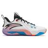 Anta Speed Battle 5 Round Toe удобные амортизирующие прочные баскетбольные кроссовки среднего размера мужские баскетбольные кроссовки белые черные синие 112341113-3