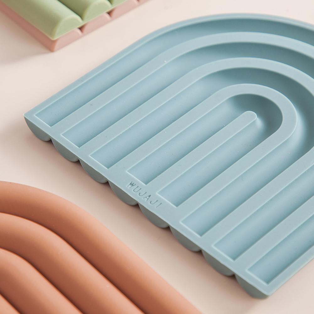 U-образный теплоизоляционный коврик, высокотемпературные бытовые подставки под миски и тарелки, силиконовый анти-гладильный коврик, коврик для стола, подставка под приборы