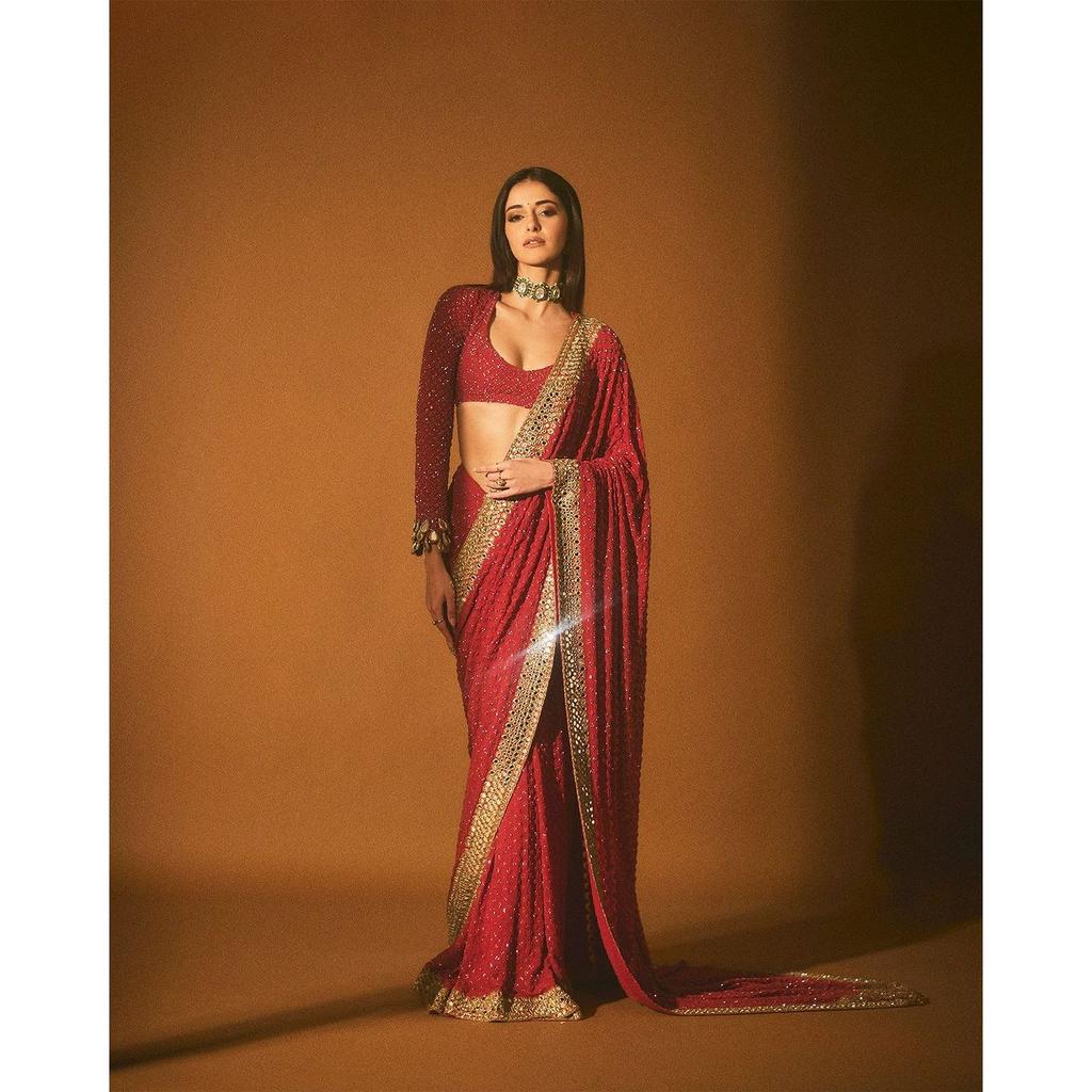 Представляем вам самую красивую коллекцию сари seqwance, блузка (Необходимо сшить по размеру и посадке)