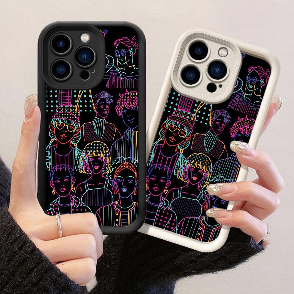 JT234 Обычные люди для iPhone 17 16 15 14 13 Pro Max Samsung S26 S25 Ultra A17 A16 A07 A56 A36 A26 A15 Xiaomi 15T Redmi 15c 14C Note 13 Мягкий чехол