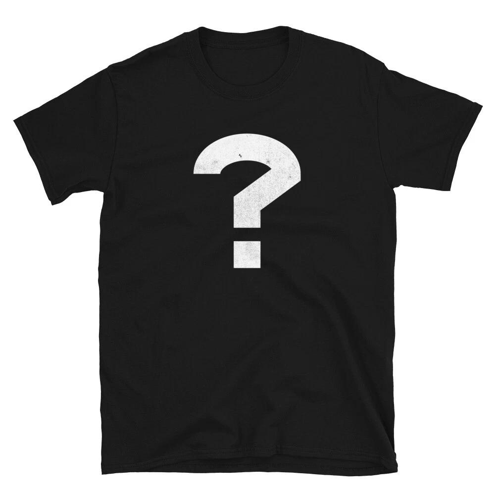 Question Mark White Simple Classic T-Shirt
