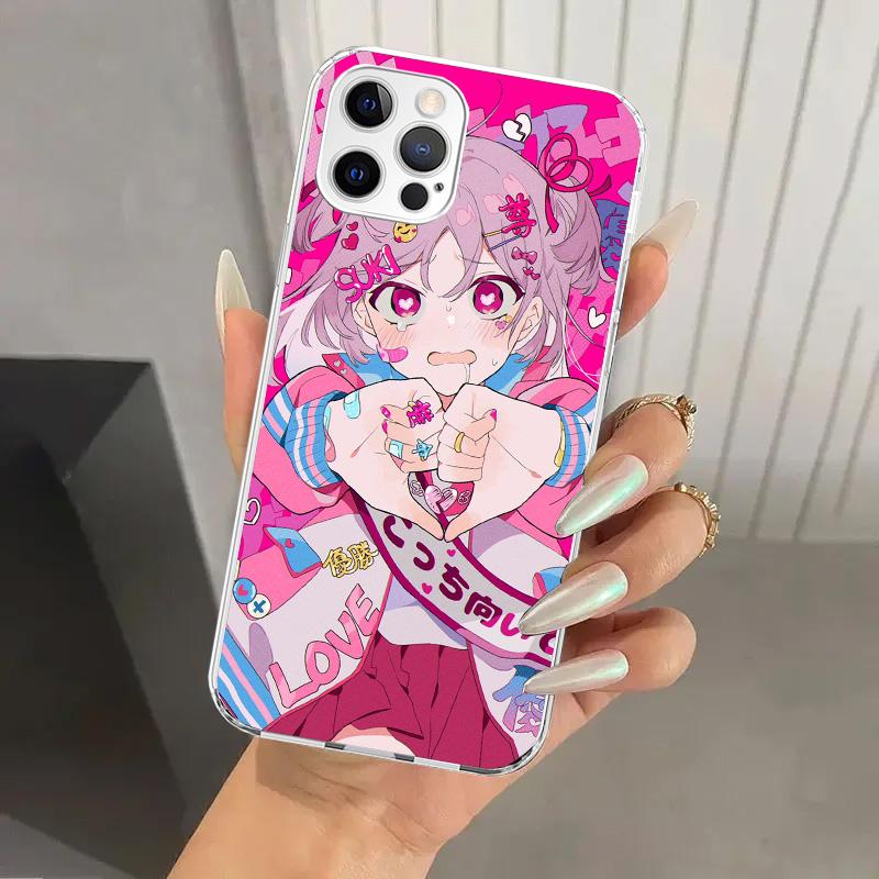 Милый Аниме Девушка INS Чехол для Телефона для Iphone 17 Air 16 15 Plus 14 13 Mini 12 11 Pro Max 16E 7 8 SE 2020 Мягкий Funda Печатный Корпус 17 A