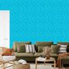 Wallpaper Geometric pattern turquoise, subtle detail 50x1000