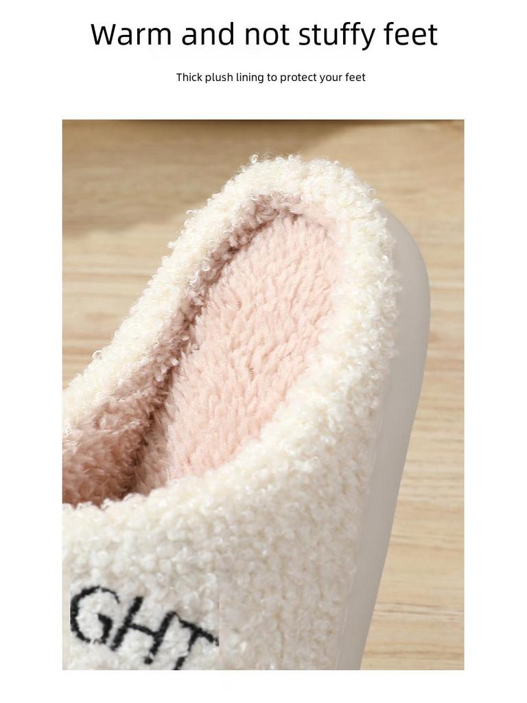 Зимние женские домашние тапочки из хлопка 2023 года - Уютный дизайн Moon Clock