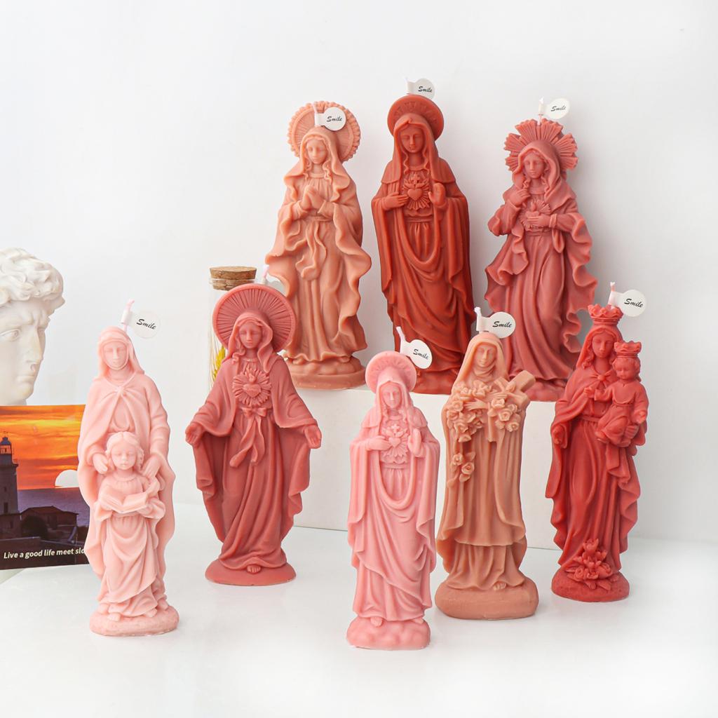3D Jesuses Silicone Candle Mould for Handmade Soap Gypsum Resin Aromatherapy Candle Silicone Mould Desktop Decorations