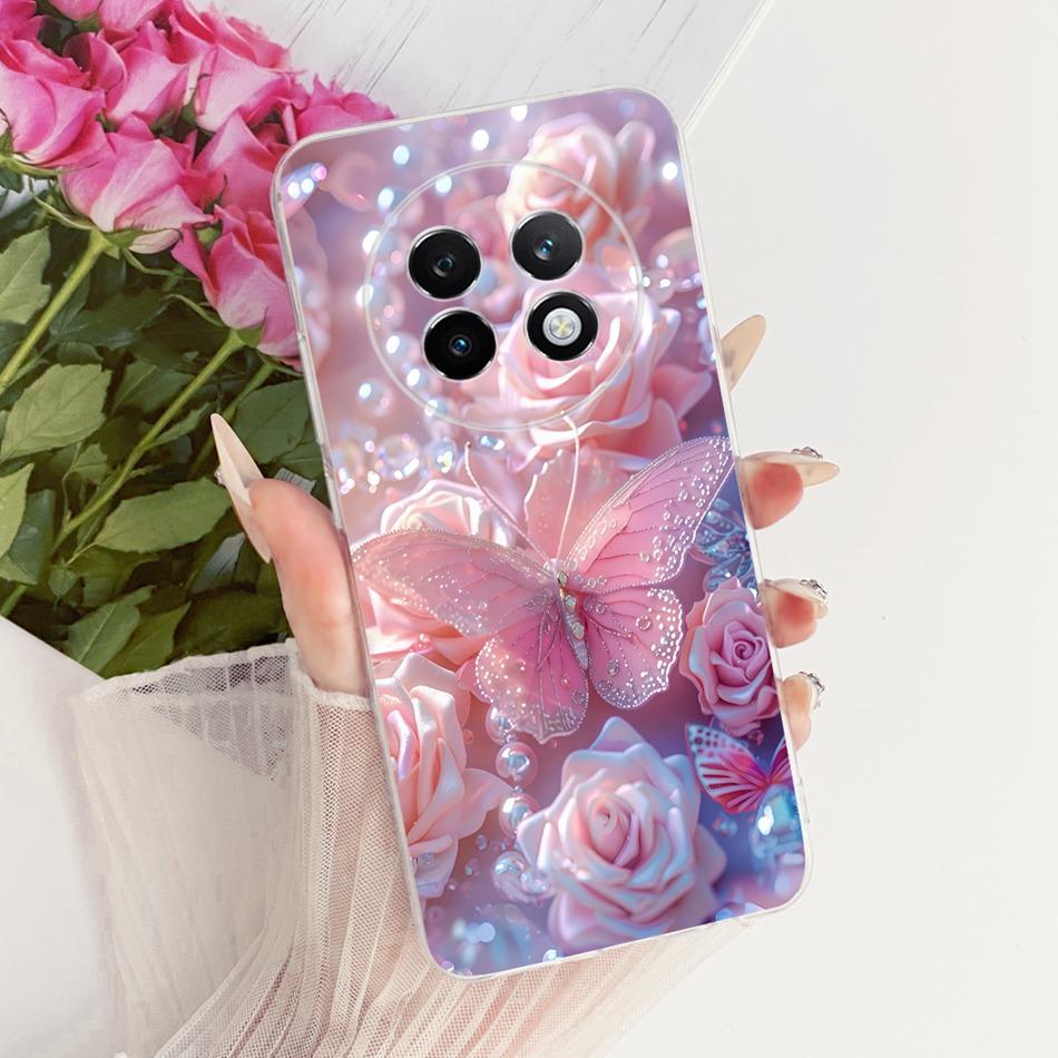 For Realme 13 Pro Plus 5G Cute Flower Butterfly Cat Painted Case For Realme 13 Pro+ 13Pro 5G Soft Silicone TPU Phone Cases