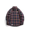 Cotton-thickened Men's Long-sleeved Shirt Cotton Jacket Retro Youth Lapel Clamp Warm Cotton Jacket Plaid