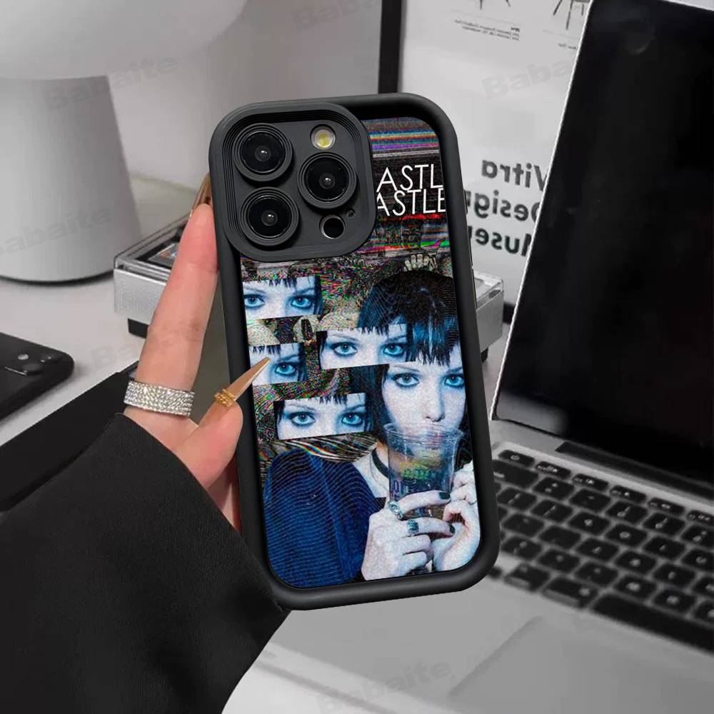 Электронный Браслет Crystal Castles Чехол для Телефона Для IPhone 17 16 15 14 13 12 11 Pro Max Plus Силиконовый Ударопрочный Чехол