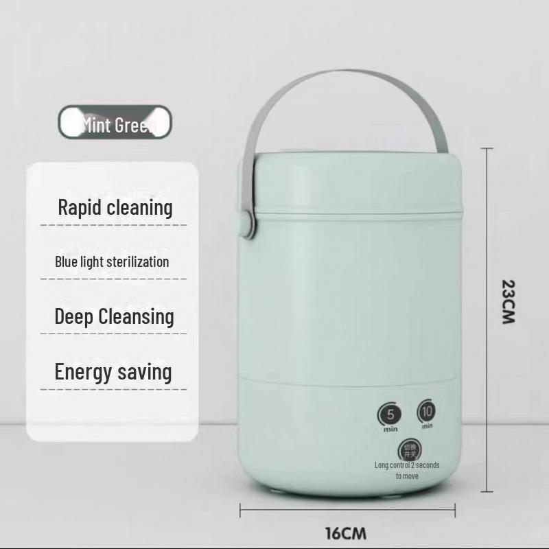 Compact Automatic Washing Machine for Socks & Underwear | Sterilizing, Convenient, Mini Care for Dorms
