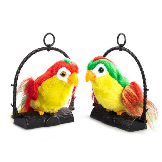 Изысканный яркий цветной развлекательный декоративный говорящий попугай птица плюшевая кукла садовые принадлежности игрушка