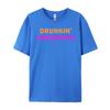 Drunkin Grownups Mens Clothing 2024 Luxury Brand Graphic Tees Men Printed T-Shirt