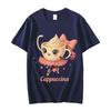 Ballerina Cappuccina TShirt Funny Italian Brainrot Meme T Shirt Men Women Clothing Fashion Y2k Aesthetic Short Sleeve TShirts