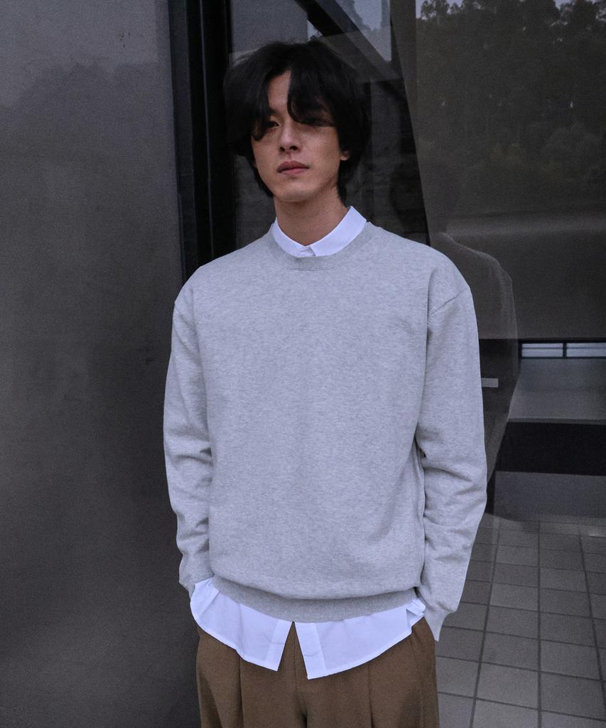 MOOD INSIDE Washable Cotton Round Knit_4 Colors
