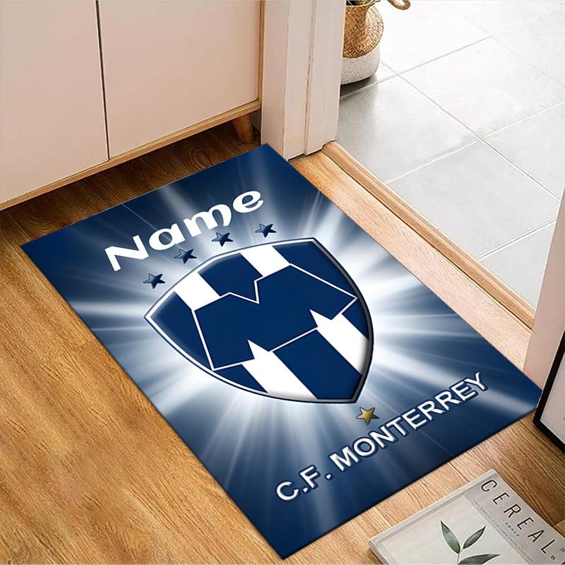 Custom Name Team Spirit Unity Monterrey Rug Game Carpet, Floor Mat for Bedroom Living Room Entryway Rug, Home Decor Idea Gift for Christmas birthday