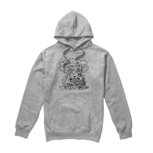 Sesame Street Unisex Adult Simple Cookie Heather Hoodie