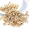 100-Pack Golden Flat Round CCB Spacer Rings for DIY Jewelry Making
