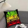 Band LLed ZZeppelin Cushion Cover Elegant Comfort Pillowcase Sofa Bed Doublesided Printed Invisible Zipper Home Decor