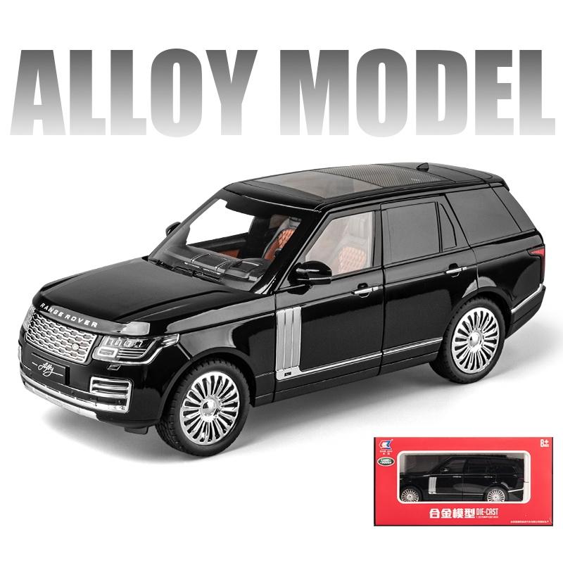 1/18 Land Rover Range SUV спортивная игрушечная машинка для детей литая модель миниатюрная звук свет двери открываются коллекция подарок для детей