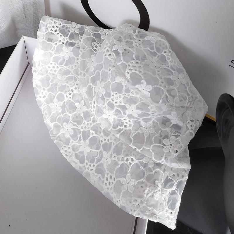 Летняя панама с полым кружевом и цветочным узором, шляпа рыбака, женская шляпа от солнца с широкими полями, для активного отдыха и путешествий, повседневная, солнцезащитная, головной убор