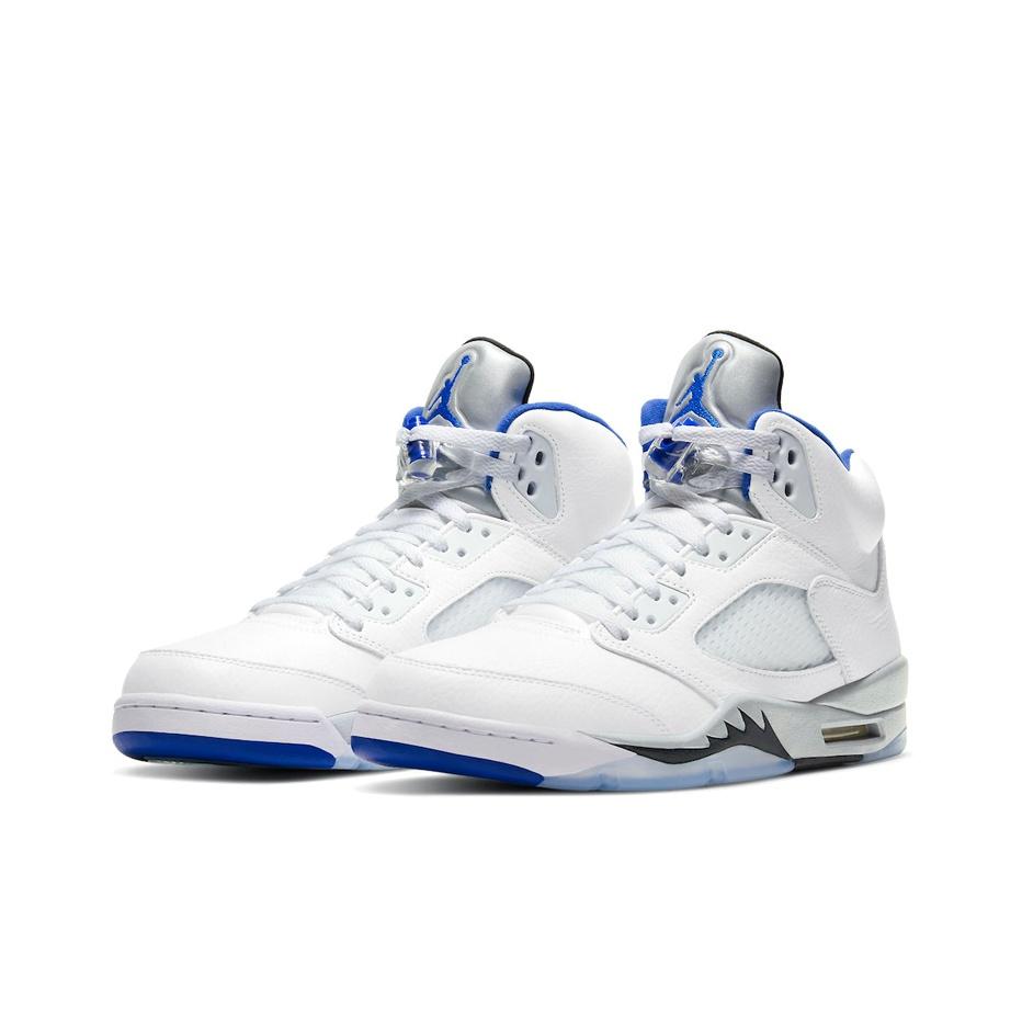 Мужские кроссовки Air Jordan 5 Retro Stealth 2.0 Белый Черный Hyper-Royal DD0587-140