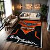 Harley Davidson Eagle Skull Carpet Doormat Floor Mats Office Chair Cushion Dormitory Decoration Art