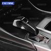 Gear Shift Knob Cover Trim For Dodge Charger 2024 2025 2026 2027 LHD Car Real Hard Dry Carbon Fiber Sticker Accessories