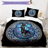 Cybernetic Canine Crown Pattern Bedding,Quilt Set Quilt Cover Pillowcase Home Birthday Gift (1 * duvet cover + 2 * pillowcase, without core)