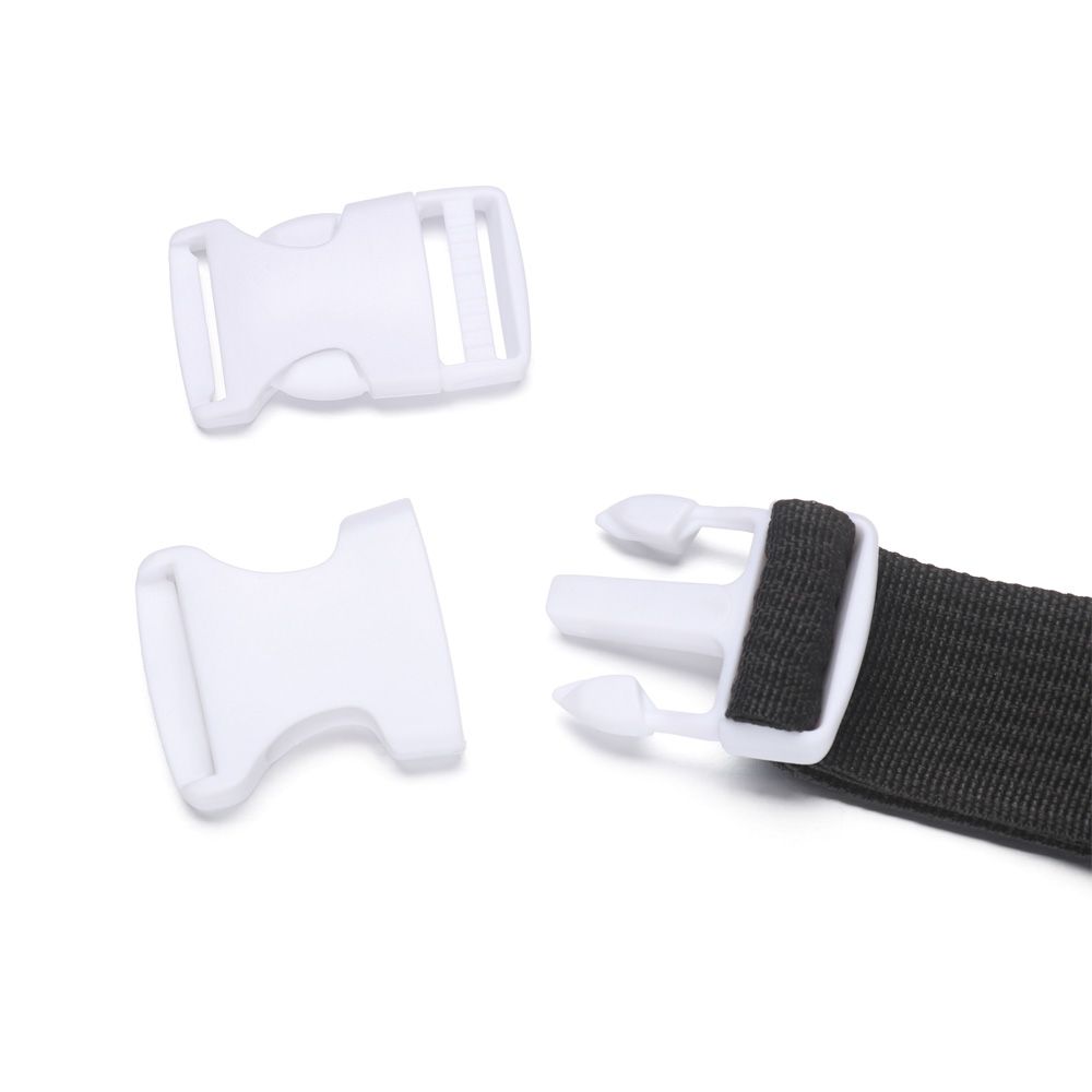 Webbing Plastic White Curved Buckle Side Release Buckles Paracord Bracelet Lock Backpack Belt Parts