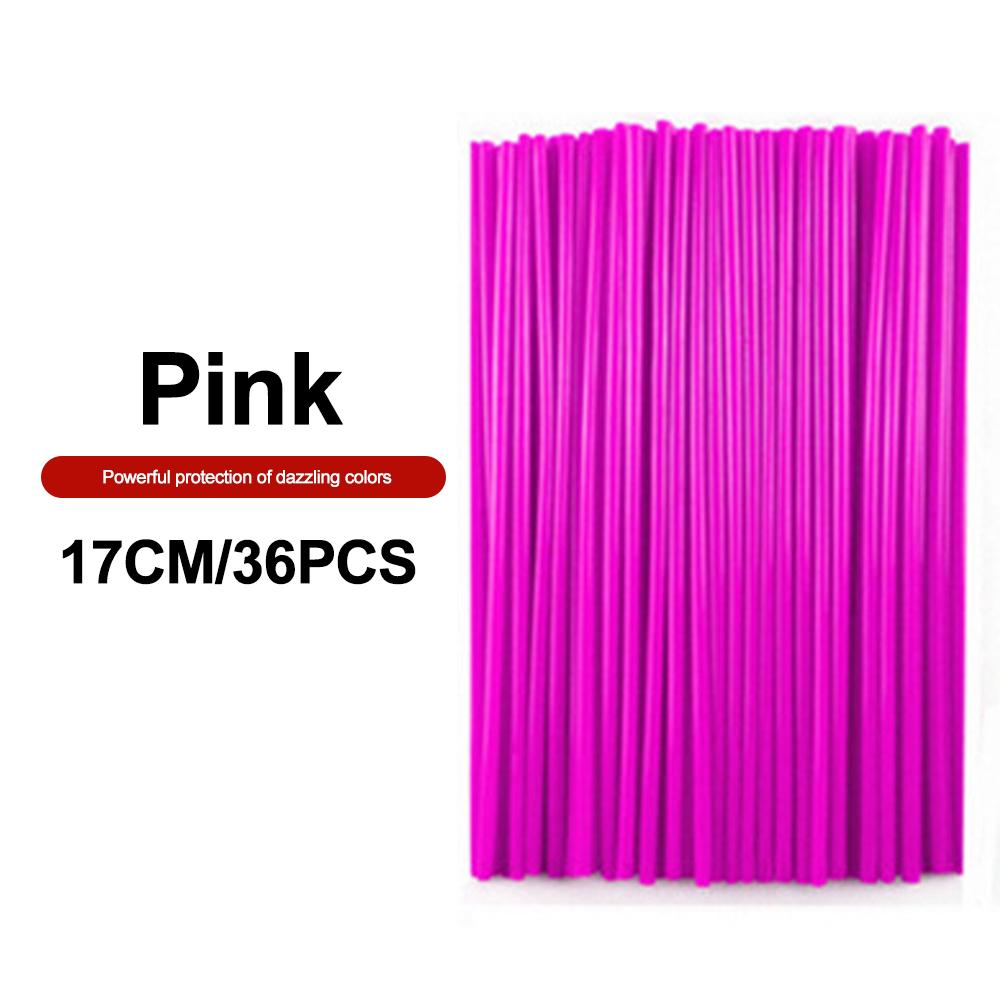 36 шт. универсальные чехлы для спиц велосипеда, защитные чехлы для спиц мотоцикла, велосипеда для бездорожья, трубки, украшения для велосипеда 17/24 мм