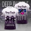 Футболки Rock Metal Deep Purple 3D-печать Мужские Женские Хип-Хоп с коротким рукавом Повседневный с круглым вырезом Y2k Топ Уличная Мужская одежда