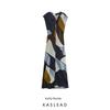 Kaslead New Arrival Women's Clothing Fashion Style Fashion Silm Silk Satin Texture Print Dress 2479124