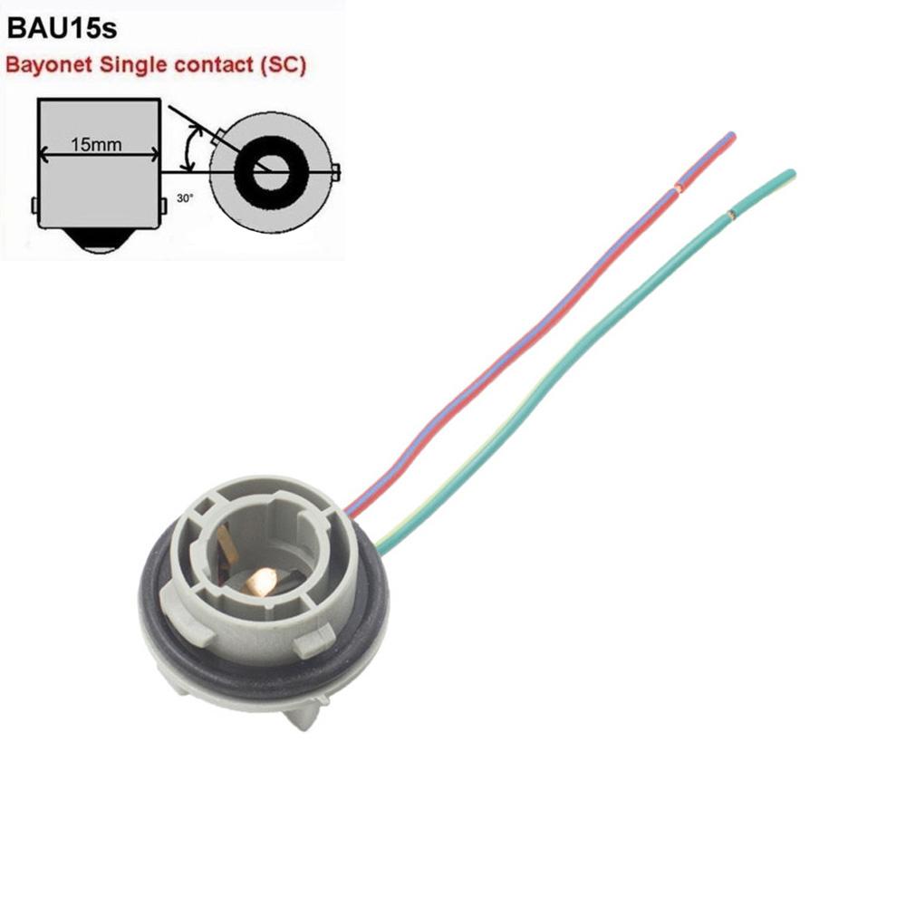 1 шт. 1156 BA15S BAU15S 1157 BAY15D Патрон для лампы, цоколь, разъем-адаптер для указателя поворота, фары, света