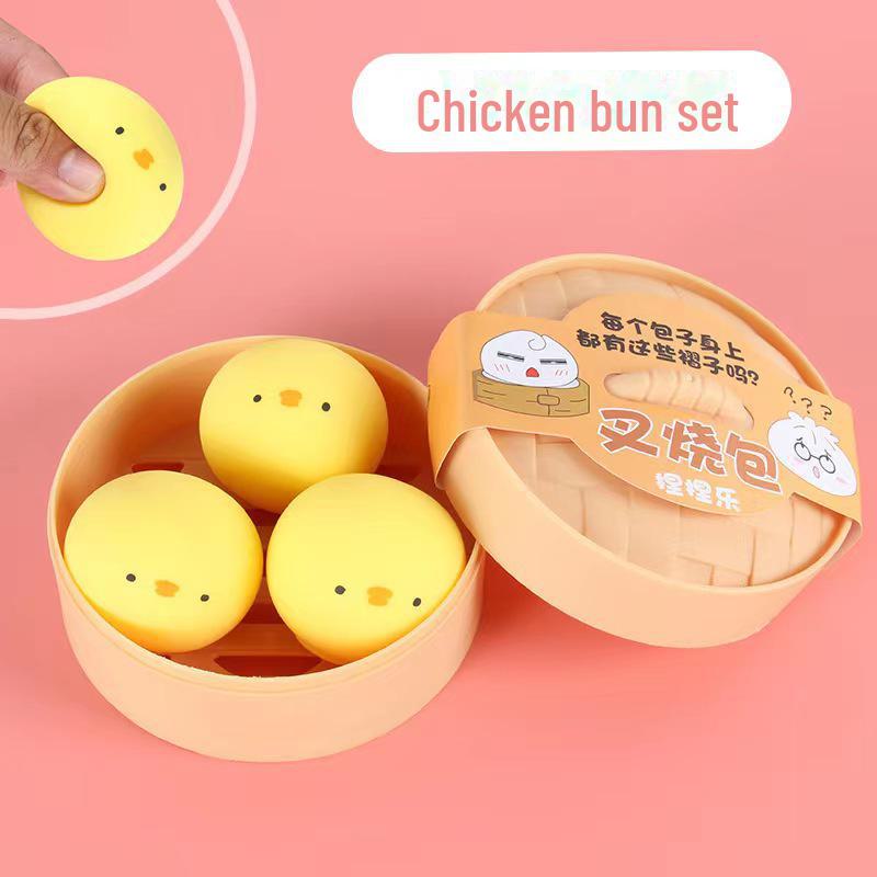 Douyin Трендовая игрушка для снятия стресса в виде жареной свиной булочки