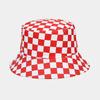 New Fashion Plaid Bob Hat Bucket Hats Women Mens Reversible Travel Beach Fishing Cap Streetwear Hip Hop Caps