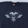 Рубашка Harley-Davidson L/XL Черная Camden County NJ Орел Мотоцикл Байкерская Футболка