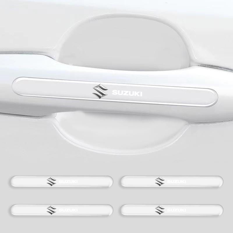 4PCS Transparent Car Door Anti-collision Protector Bumper Strip Sticker for Suzuki Swift SX4 Samurai Sport Jimny Grand Vitara Alto GW250  Splash Swace