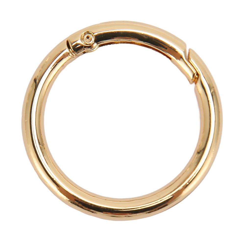 20pcs 40MM Spring O Rings Gold Spring Clasps Jewelry Tools Snap Clips Keychain