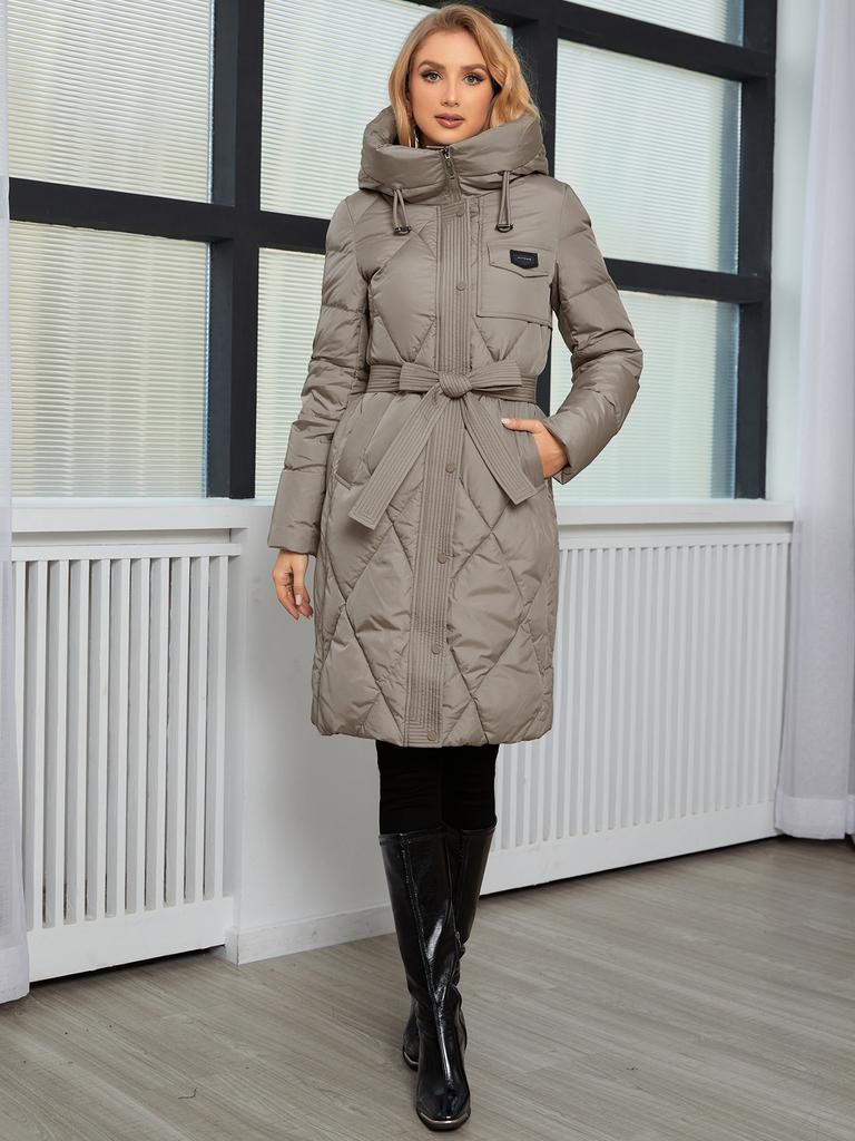 Cinemore Women's Winter Jacket Fashion Long Big Pocket Coat Women Brand High-quality Parka Windproof Warm Down Jackets 83516