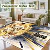 Crystal Velvet Square Rug Custom NameJude Bellingham Pattern Non Slip Home Floor Decor Rug