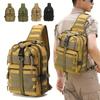 Waterproof Tactical Camo Chest Bag Sling Backpack,Multi-Functional Zipper Mountaineering Crossbody Bag for Men