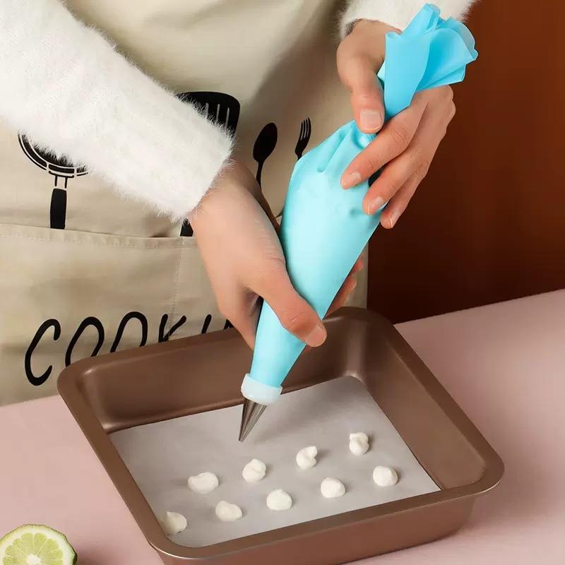 6/12pcs Cream Nozzle Sets Stainless Steel Cake Decorating Tip Icing Cake Decorating Cream Bag Kitchen Baking Tools Accessories