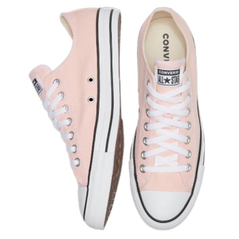Converse Chuck Taylor All Star Round-toe Lace-up Low-Top Canvas Shoes Unisex Pale Pink