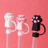 Dust-proof Drinking Dust Cap Reusable Straw Tips Cover New Silicone Straw Plug  Water Glass