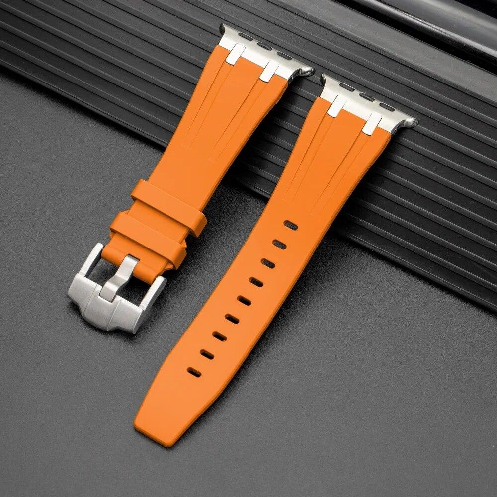 Силиконовый спортивный резиновый ремешок для Apple Watch Ultra 49 мм для iWatch 8 7 6 5 4 SE 42 мм 44 мм 45 мм 41 мм 40 мм 38 мм Браслет