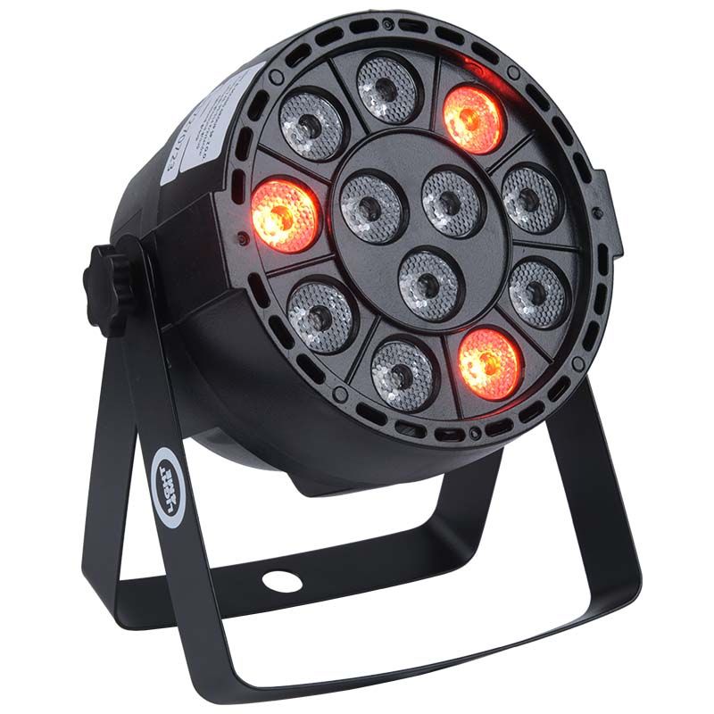 Light4Me P12 Led Par Rgbw Mały Lekki Reflektor Oświetlenie Sceniczne Dekoracja Światłem + Pilot